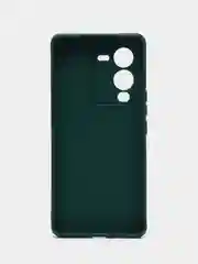 Тёмно-зелёный чехол для Vivo V25 Pro 5G силиконовый (Виво В25 про 5джи)  с защитой камеры