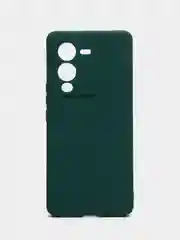 Тёмно-зелёный чехол для Vivo V25 Pro 5G силиконовый (Виво В25 про 5джи)  с защитой камеры
