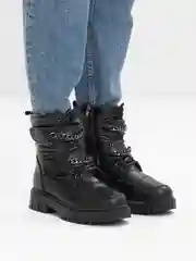 Угольный дутики женские, зимние