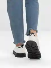 Белый дутики женские, зимние