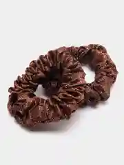 Коричневый резинки тканевые