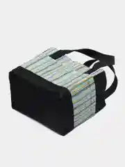 Бирюзовый термосумка для ланч-бокса, на завязках