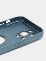 Голубой чехол на iPhone 11/12/13/14/Pro Max, Айфон Про Макс, магнитный поликарбонат, MagSafe