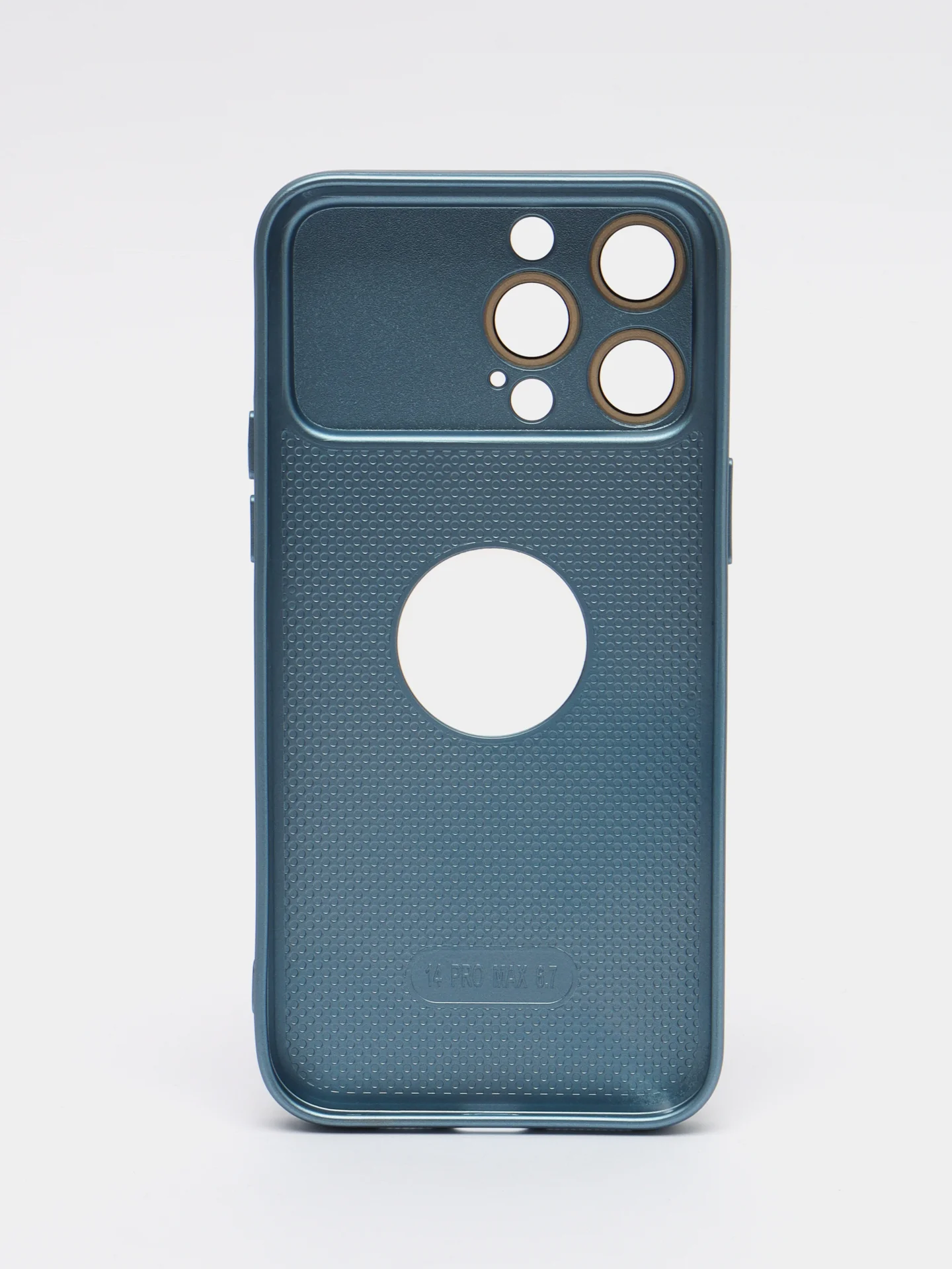 Голубой чехол на iPhone 11/12/13/14/Pro Max, Айфон Про Макс, магнитный поликарбонат, MagSafe