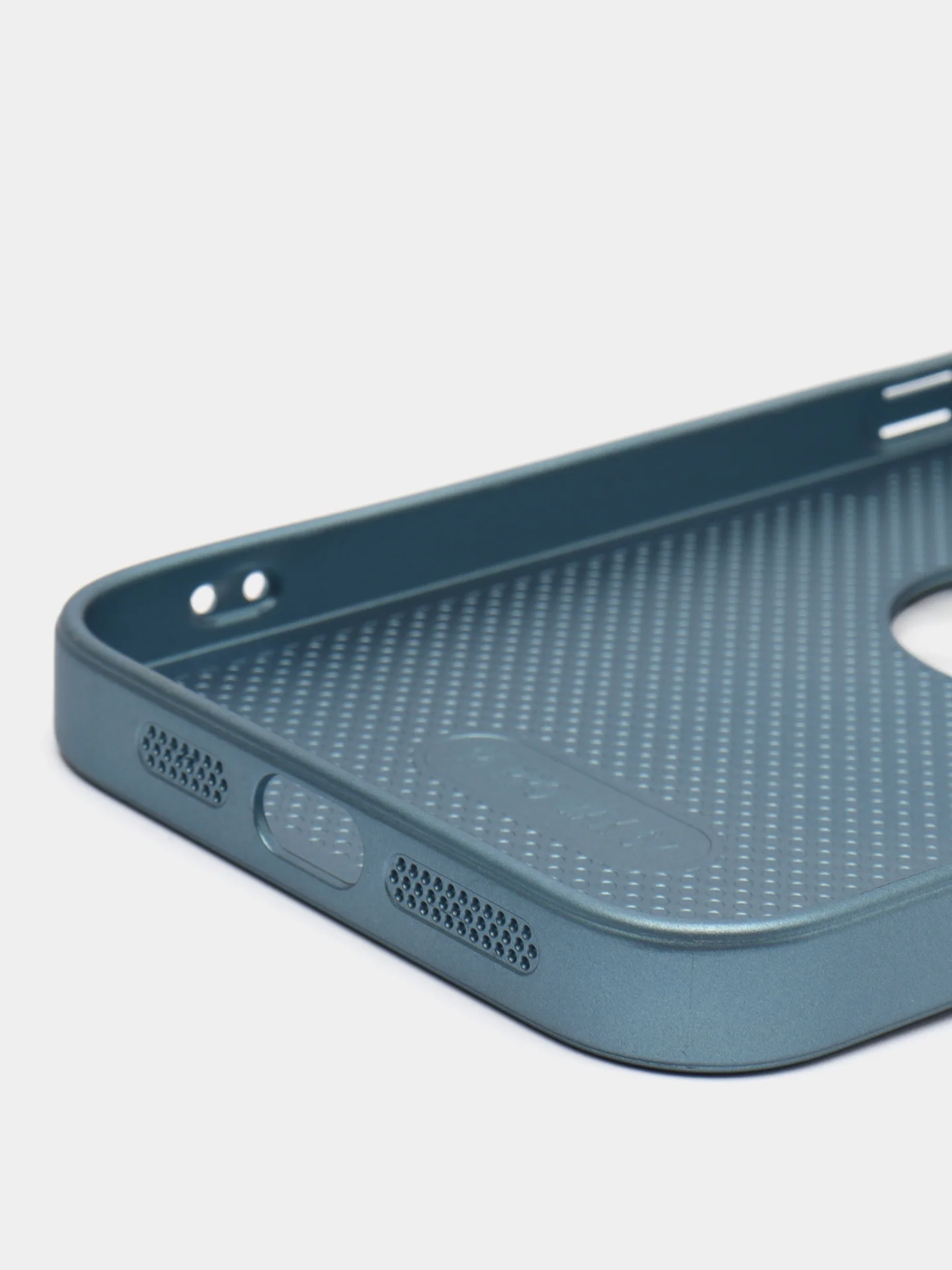 Голубой чехол на iPhone 11/12/13/14/Pro Max, Айфон Про Макс, магнитный поликарбонат, MagSafe