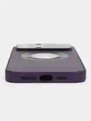 Серый чехол на iPhone 11/12/13/14/Pro Max, Айфон Про Макс, магнитный поликарбонат, MagSafe
