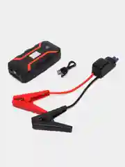 Черный пусковое зарядное устройство для автомобилей Jump Starter 12000 мач, пускач для авто