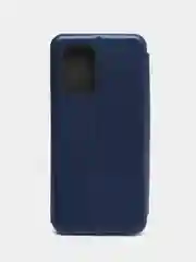 Синий чехол-книжка Xiaomi Redmi 10 (Сяоми Редми 10), экокожа