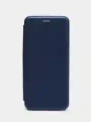 Синий чехол-книжка Xiaomi Redmi 10 (Сяоми Редми 10), экокожа