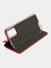 Красный чехол-книжка Xiaomi Redmi 10 (Сяоми Редми 10), экокожа