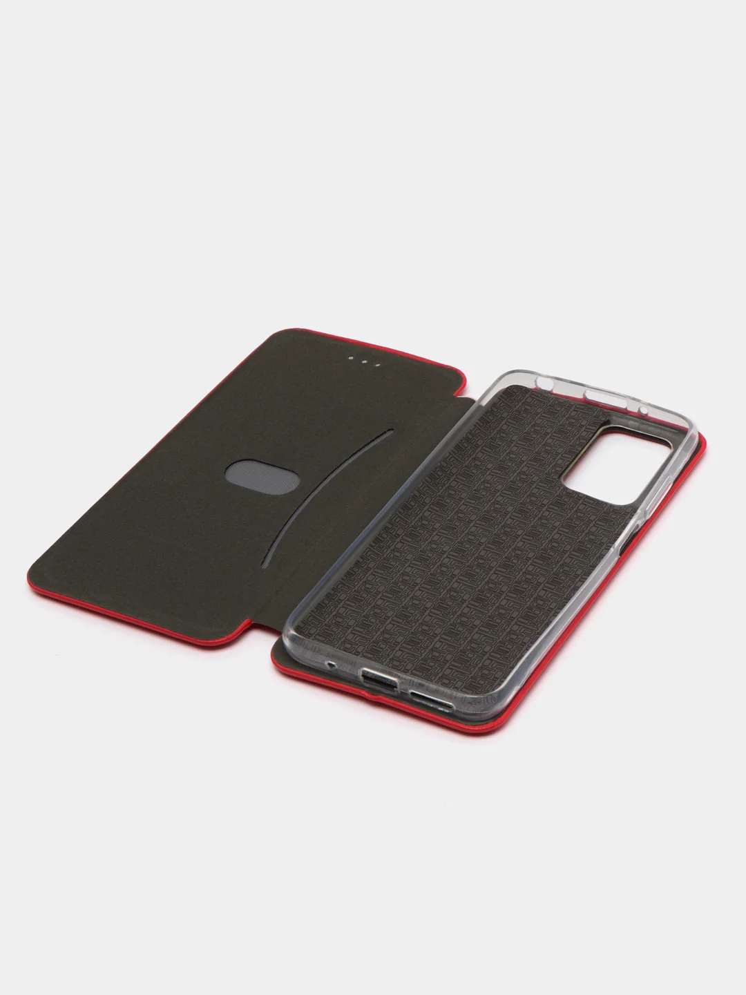 Красный чехол-книжка Xiaomi Redmi 10 (Сяоми Редми 10), экокожа