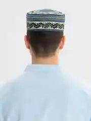Бирюзовый тюбетейка мужская
