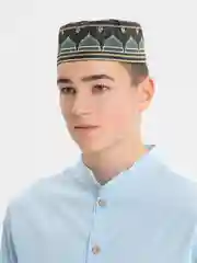 Зеленый тюбетейка мужская