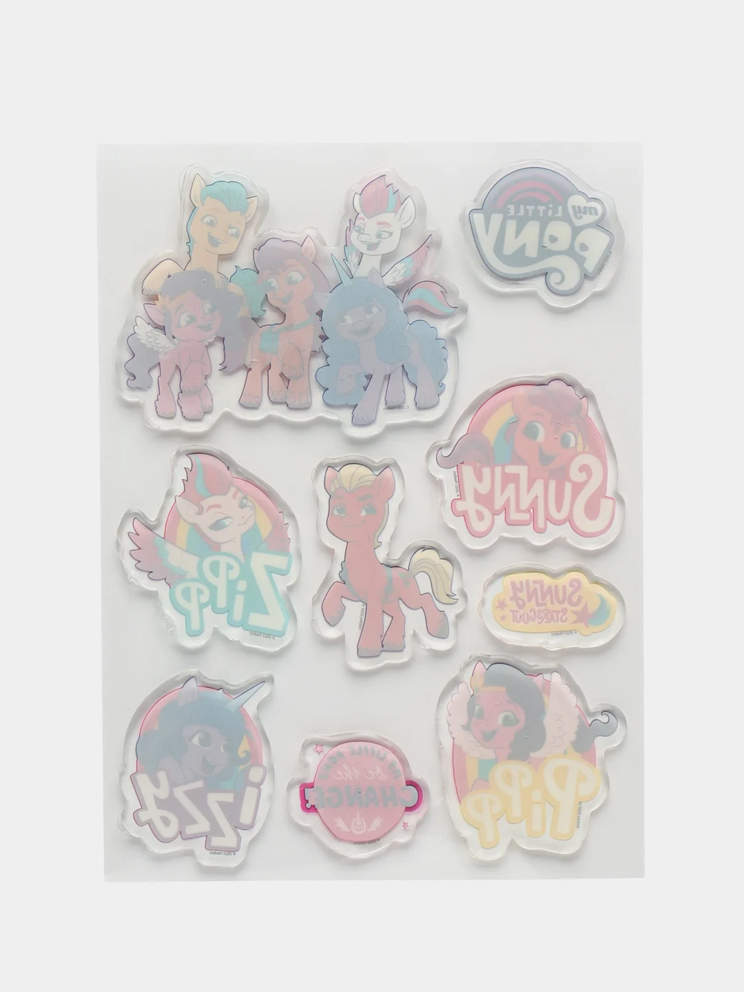 Наклейки гелевые My Little Pony, дизайн 2