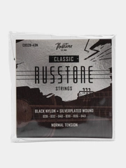 Струны для классической гитары Russtone CBS, посеребренная обмотка, черный нейлон