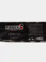 Бумага туалетная Maneki B&W 3 слоя 30 м гладкая с ароматом жасмина, 10 рулонов