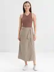 Оливковый юбка карго женская
