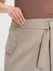 Оливковый юбка карго женская