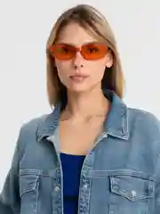 Оранжевый солнцезащитные очки женские