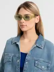 Зеленый солнцезащитные очки женские