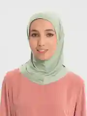 Мятный балаклава, с капюшоном