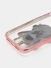 Тёмно-розовый чехол с подставкой, в форме человека, защитой камеры, для iPhone 11, 13, 13 Pro, 13 Pro Max
