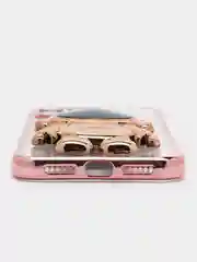Тёмно-розовый чехол с подставкой, в форме человека, защитой камеры, для iPhone 11, 13, 13 Pro, 13 Pro Max