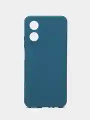 Синий чехол для OPPO A17/OPPO A17k, силиконовый, матовый