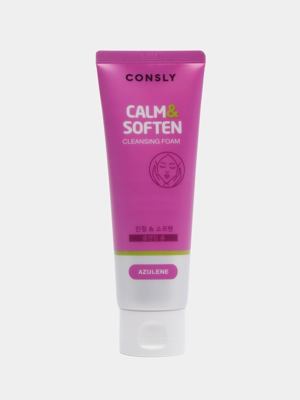 Пенка для умывания успокаивающая с азуленом Consly Azulene Cleansing Foam, 120 мл