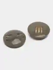 Серебряный пуговицы, 5 штук, d 3.0 см