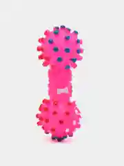 Фуксия резиновая игрушка "Косточка", для домашних животных, пищащая