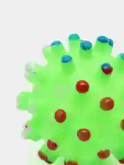 Салатовый мячик резиновый для собак, с пищалкой