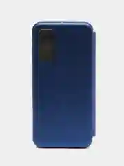 Синий чехол-книжка для Samsung Galaxy S20FE, S 20FE, S 20 FE, экокожа