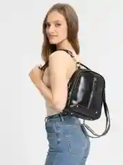 Черный рюкзак женский удобный, маленький