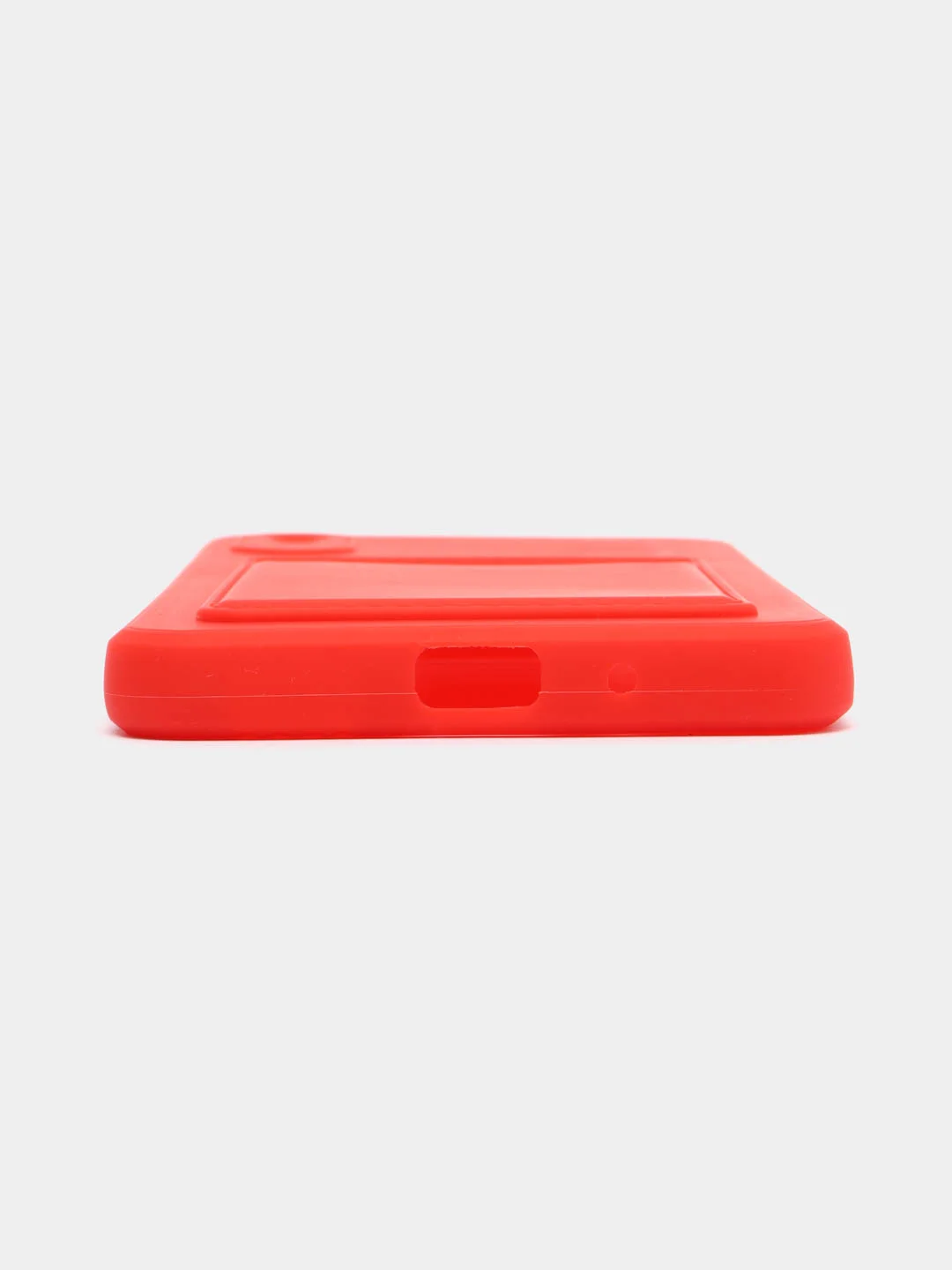 Красный силиконовый чехол для Xiaomi Redmi 9A (Сяоми Редми 9А), с карманом для карт, прозрачный