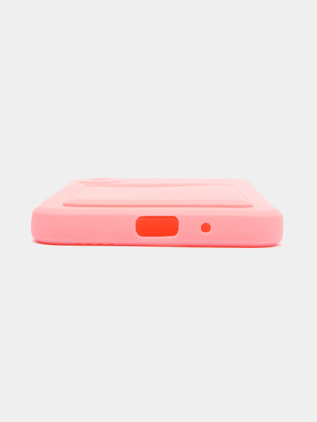 Пудровый силиконовый чехол для Xiaomi Redmi 9A (Сяоми Редми 9А), с карманом для карт, прозрачный
