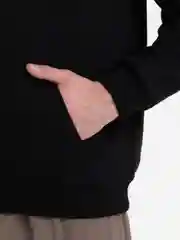 Черный худи, толстовка с капюшоном, оверсайз кроя