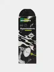 Черный аудиокабель AUX - Type-C, 2 метр,а More choice UK22a, соединительный кабель, для Андройд