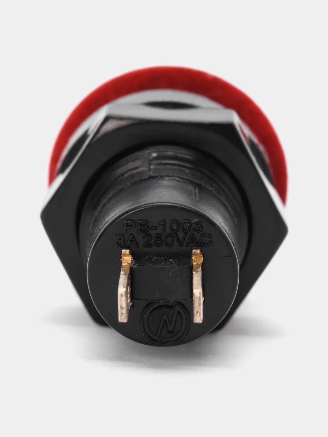 Кнопка DS-213 2A/250VAC без фиксации красная