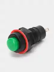 Кнопка DS-213 2A/250VAC без фиксации, зеленая