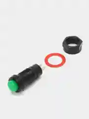 Кнопка DS-213 2A/250VAC без фиксации, зеленая