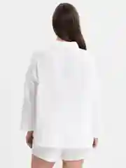Белый костюм женский летний двойка рубашка шорты / женский костюм / костюм летний