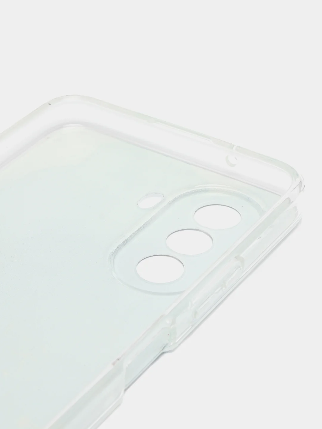 Светло-синий силиконовый чехол на Huawei Nova Y70 / Хуавей Нова Y70, с рисунком, защита камеры