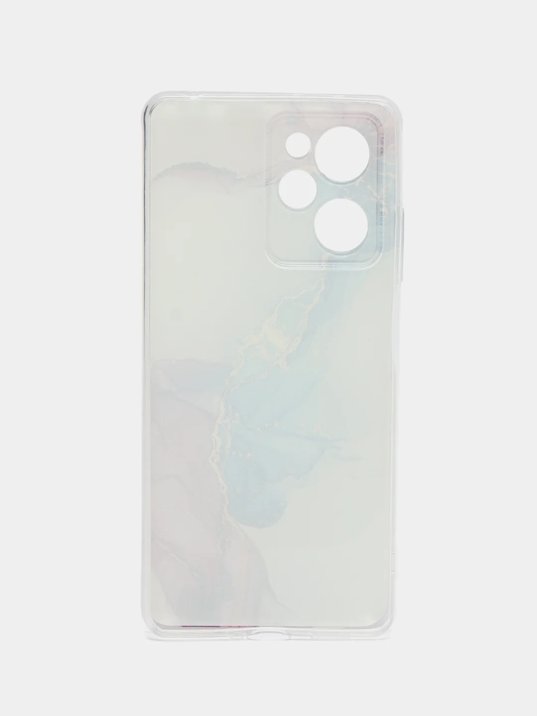 Ледяной чехол на Xiaomi Poco X5 Pro 5G / Поко Х5 Про 5G прозрачный, с рисунком, защита камеры