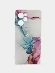 Ледяной чехол на Xiaomi Poco X5 Pro 5G / Поко Х5 Про 5G прозрачный, с рисунком, защита камеры