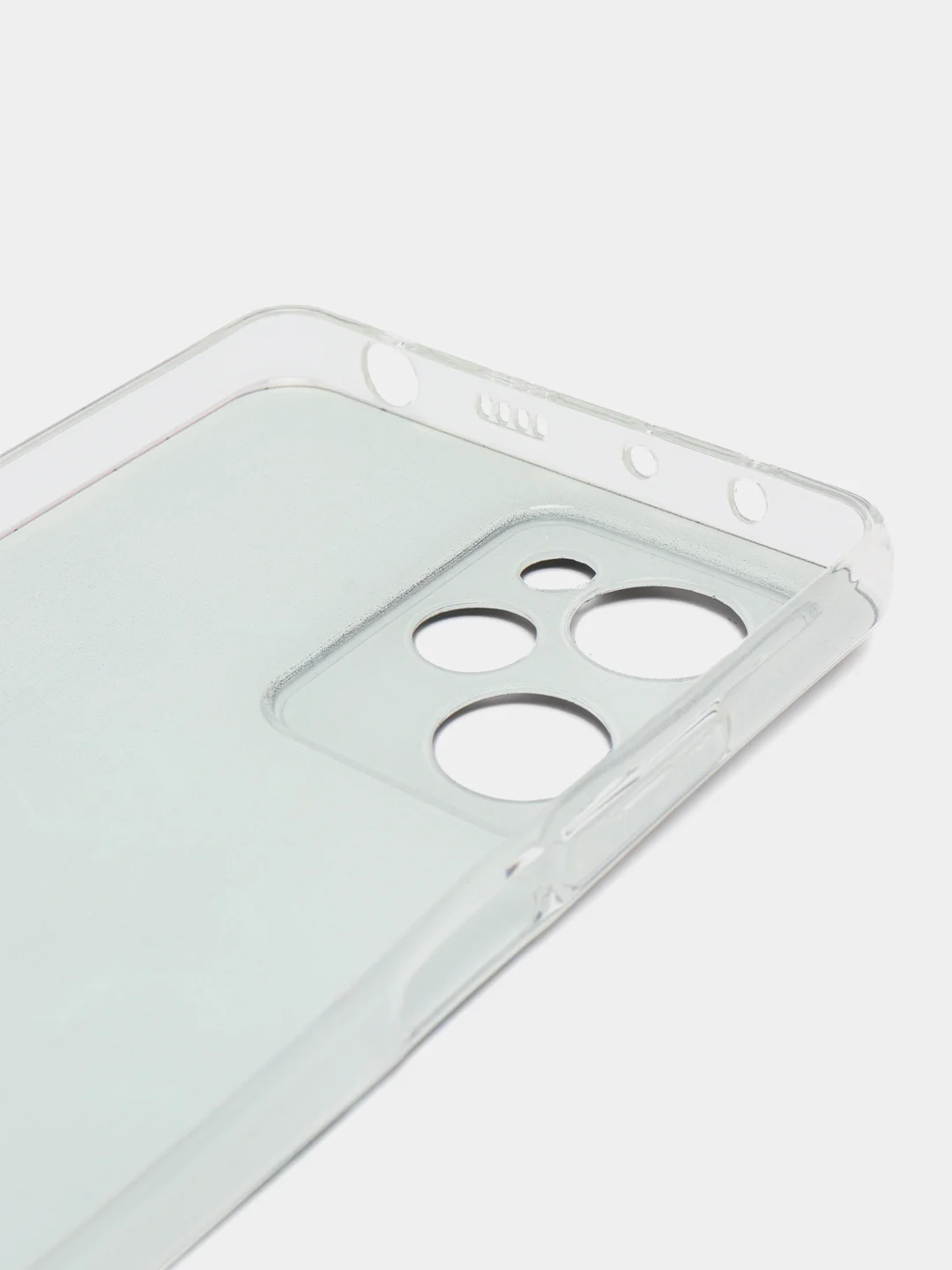 Бирюзовый чехол на Xiaomi Poco X5 Pro 5G / Поко Х5 Про 5G прозрачный, с рисунком, защита камеры