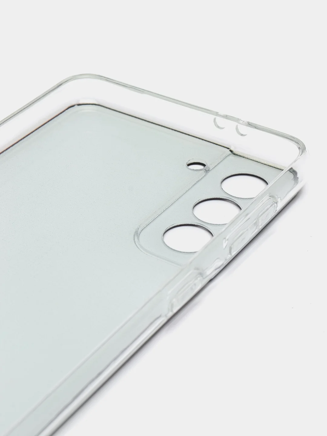Хром силиконовый чехол на Samsung Galaxy S21 / Самсунг S21 прозрачный с рисунком, защита камеры
