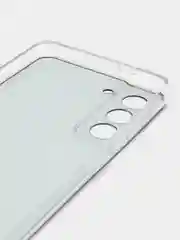 Хром силиконовый чехол на Samsung Galaxy S21 / Самсунг S21 прозрачный с рисунком, защита камеры
