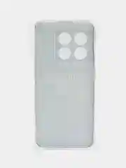 Тёмно-коричневый силиконовый чехол на OnePlus 10 Pro 5G / Ван Плас 10 Про 5G с рисунком, защита камеры