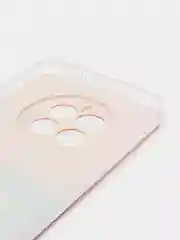 Желтый силиконовый чехол на Huawei Mate 50/Хуавей Мате 50, прозрачный, с рисунком, защита камеры